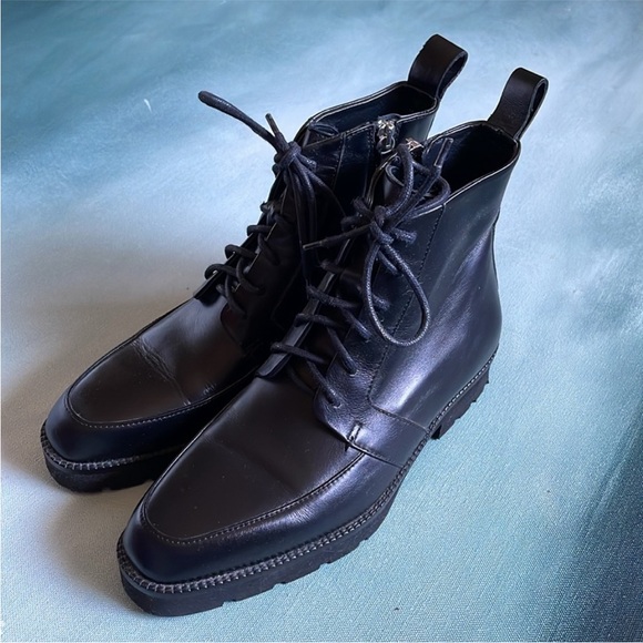 Everlane Shoes - Everlane Leather Lace Up Boots